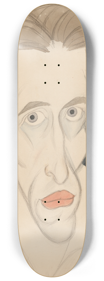 Ralph Barton - Self-Portrait 8.25 inch art skate deck