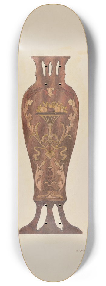 Ralph Morton - Inlaid Chippendale Chair Panel 8.25 inch art skate deck