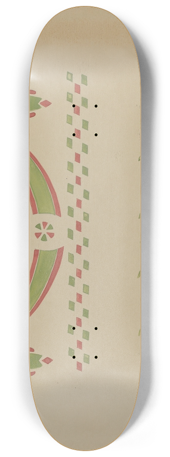 Ray Holden - Stencilled Wall Decoration 8.25 inch art skate deck