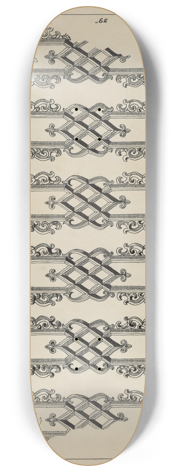 Ray Price - Cast Iron Balcony Rail 8.25 inch art skate deck