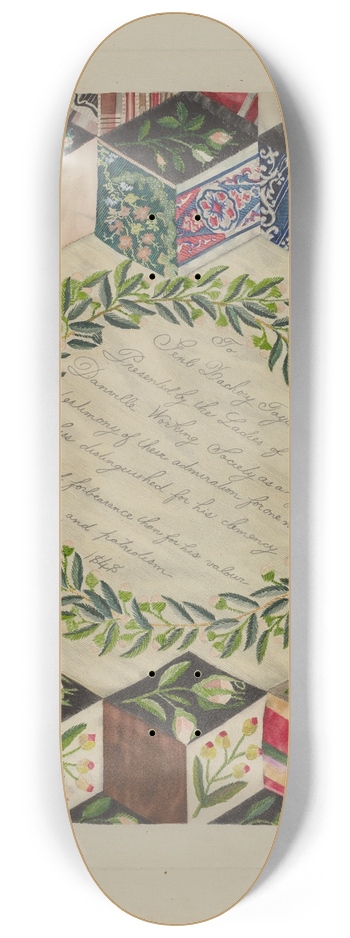 Ray Price - Patchwork Quilt 8.25 inch art skate deck