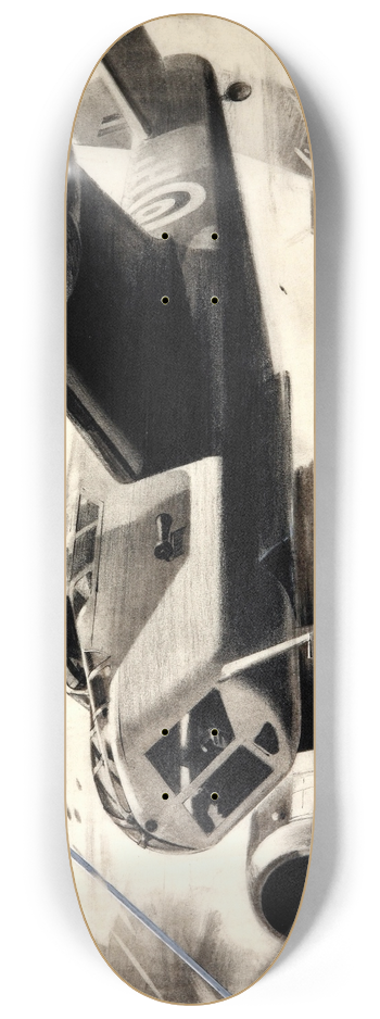 Reginald Mount  - Wing Commander H I Edwards, RAF; aircraft in bombing raid 8.25 inch art skate deck