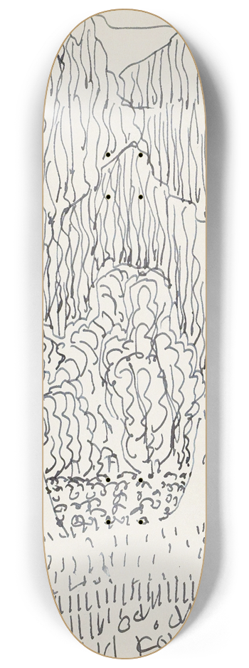 Reijer Stolk - Landschap met bomen 8.25 inch art skate deck