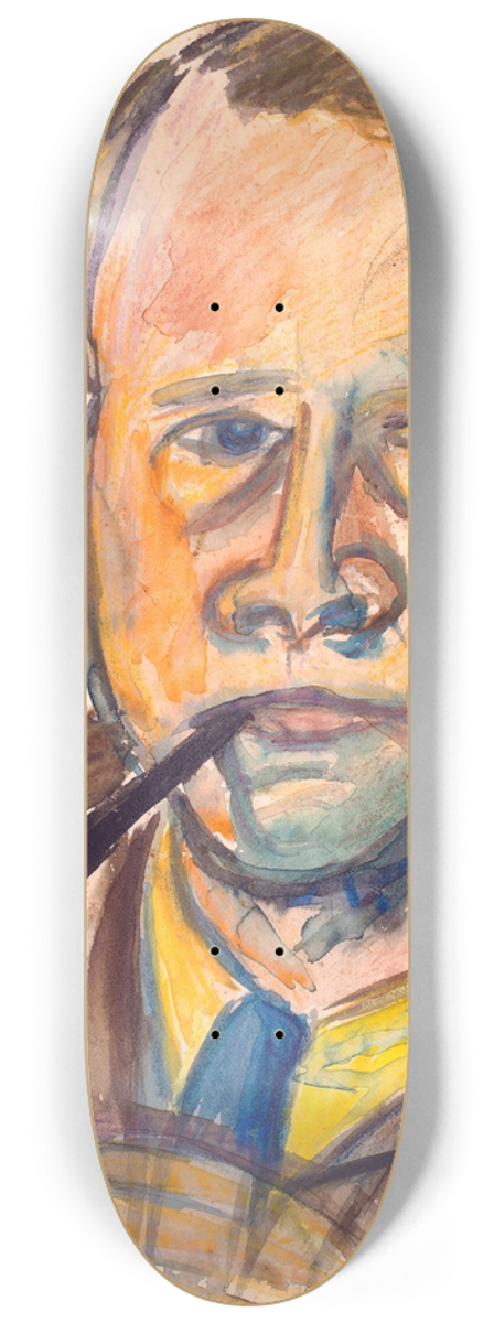 John Christensen - Selvportrt i lampelys 8.25 inch art skate deck