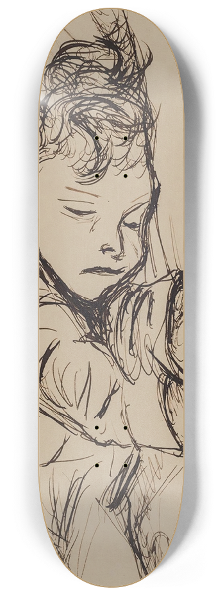 John Christensen - Sovende barn 8.25 inch art skate deck