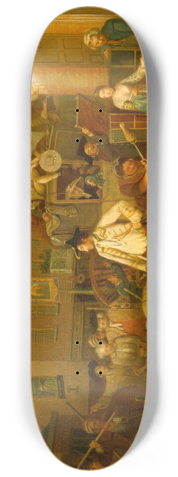 John Collet - Scene in a London Street 8.25 inch art skate deck