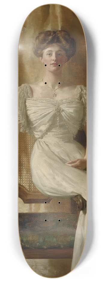 John Collier - Portrait of The Hon. Mrs Harold Ritchie 8.25 inch art skate deck