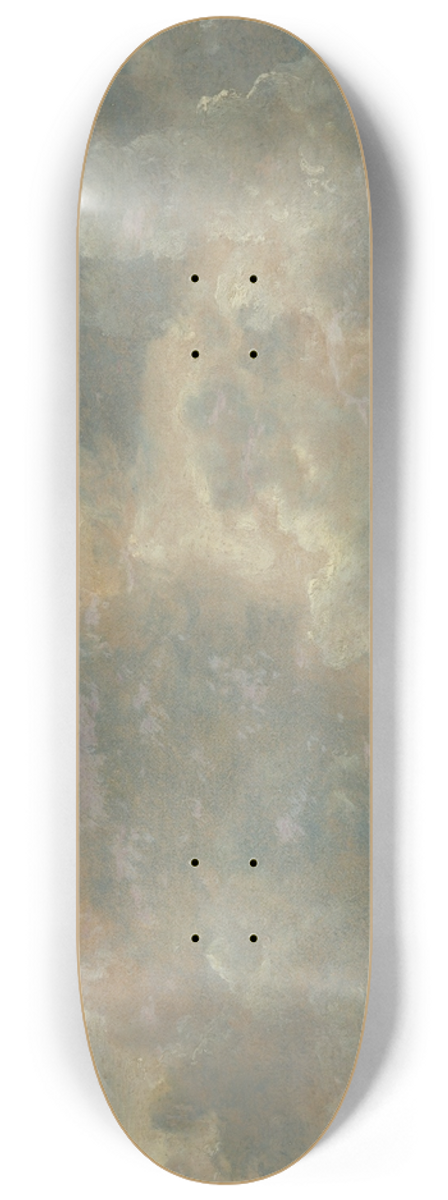 John Constable - Cloud Study 8.25 inch art skate deck