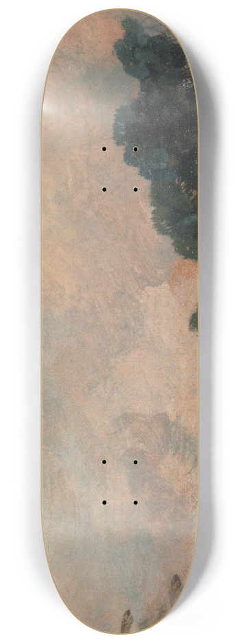 John Constable - Cloud Study with Trees 8.25 inch art skate deck
