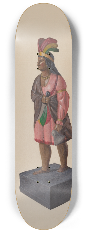 Richard F. Smith - Cigar Store Indian 8.25 inch art skate deck