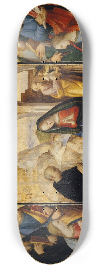 Ridolfo Ghirlandaio - The Nativity with Saints 8.25 inch art skate deck