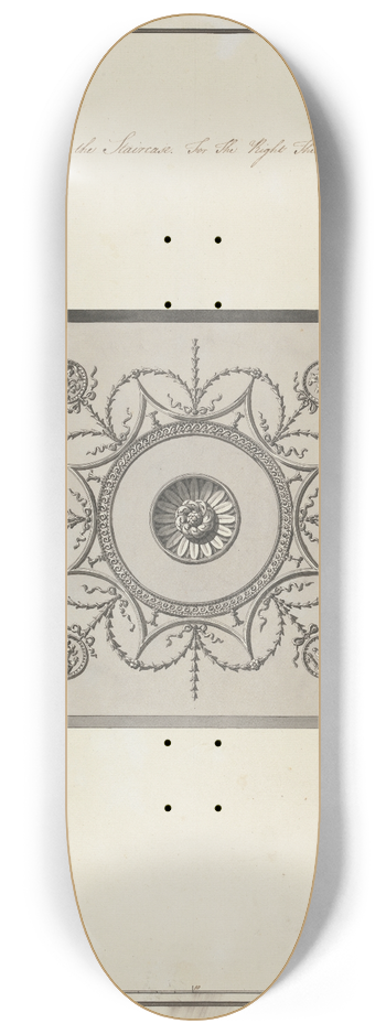 Robert Adam - Headfort House, Ireland: Staircase Ceiling 8.25 inch art skate deck