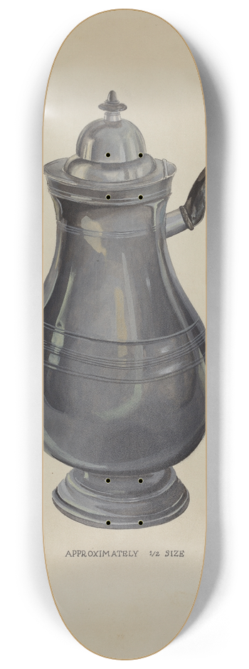 Roberta Elvis - Coffee Pot 8.25 inch art skate deck