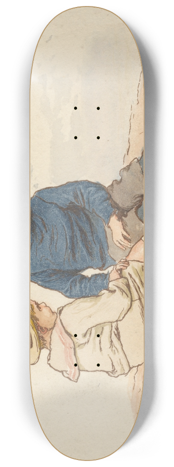 Robert Barnes - Two Boys 8.25 inch art skate deck