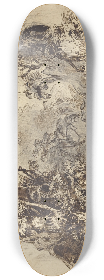 Robert Caney - Castle On A Hill (Set for Sleeping Beauty and the Beast) 8.25 inch art skate deck