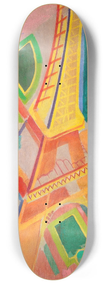 Robert Delaunay - Eiffel Tower 8.25 inch art skate deck