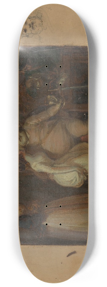 Robert Smirke - Falstaff in the Boars Head 8.25 inch art skate deck