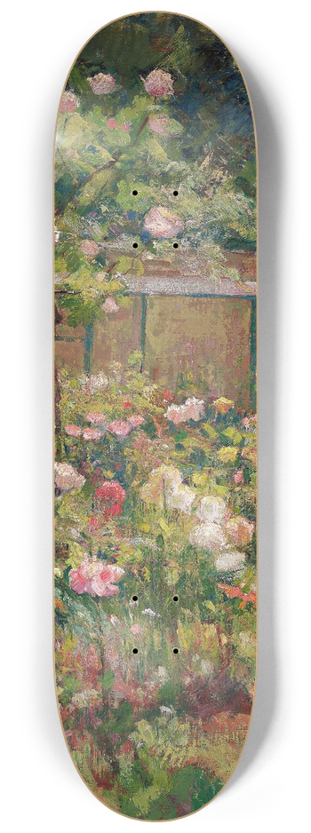 Robert William Vonnoh - Jardin en Fleurs 8.25 inch art skate deck