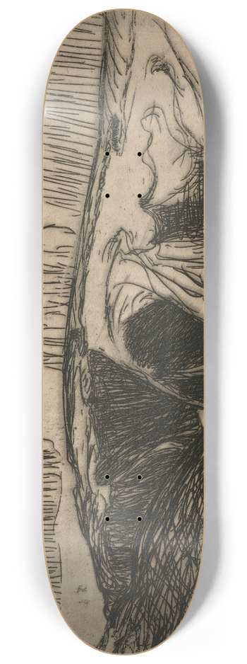 Roderic O'Conor - La falaise 8.25 inch art skate deck