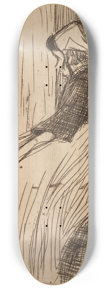 Roderic O'Conor - Paysanne bretonne 8.25 inch art skate deck
