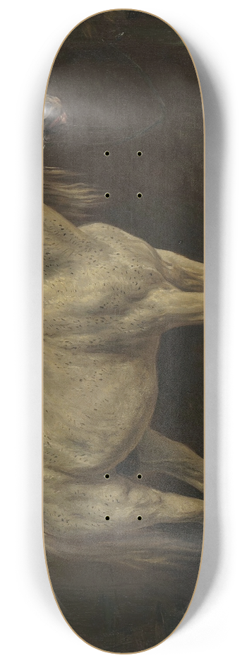 Rosa Bonheur - White Horse 8.25 inch art skate deck