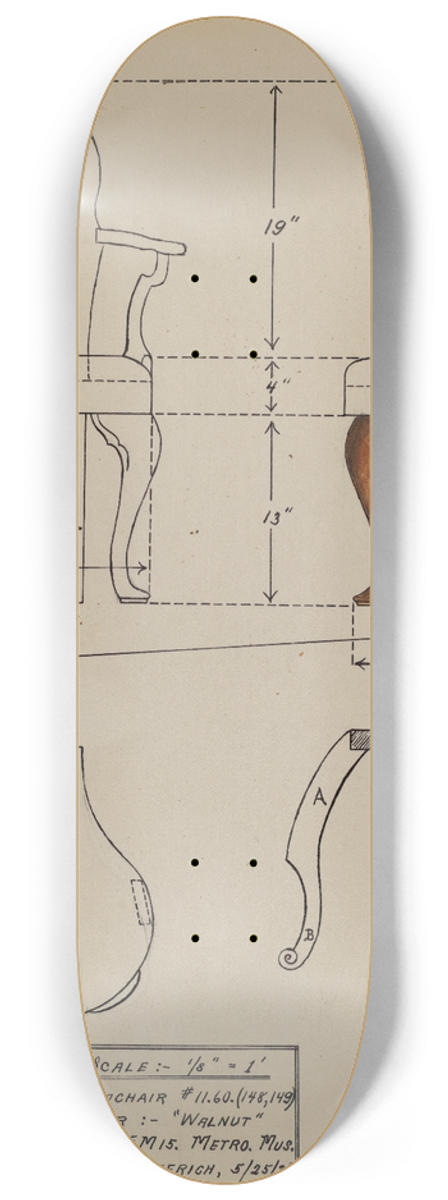 John Dieterich - Chair 8.25 inch art skate deck