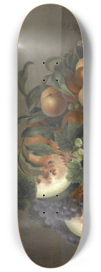 Rubens Peale - Still Life with Watermelon 8.25 inch art skate deck