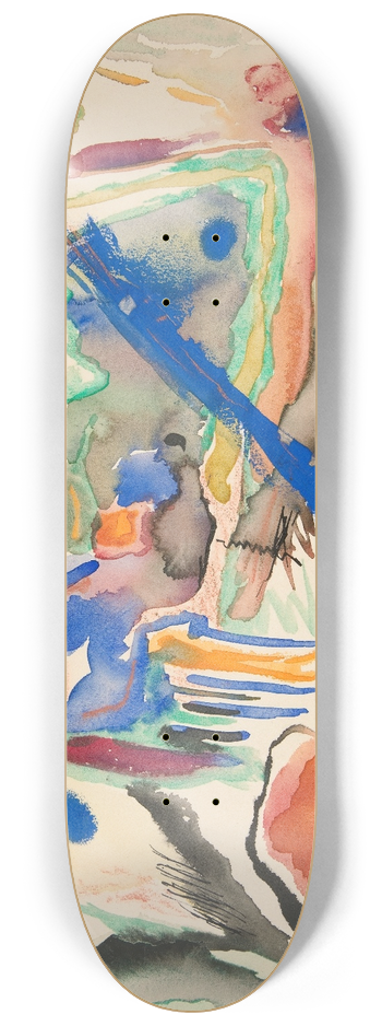 Rudolf Bauer - Untitled 8.25 inch art skate deck