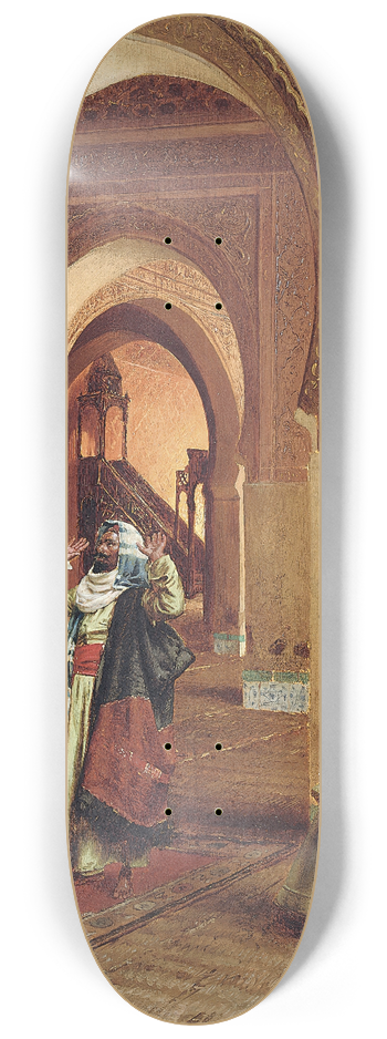 Rudolf Ernst - The prayer 8.25 inch art skate deck