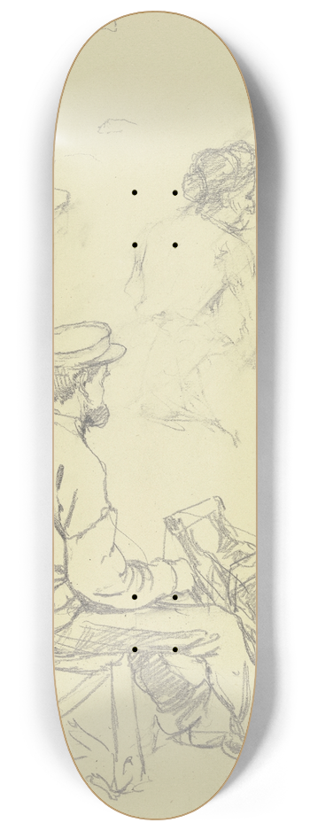 Rudolf Gudden - Arbeiter aus der Groen Spinnerei von Edam 8.25 inch art skate deck