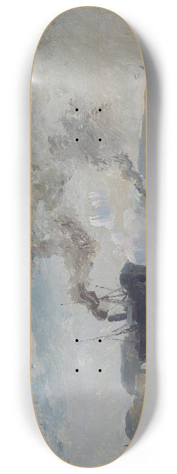 Rudolf Ribarz - Schiffe im Hafen 8.25 inch art skate deck