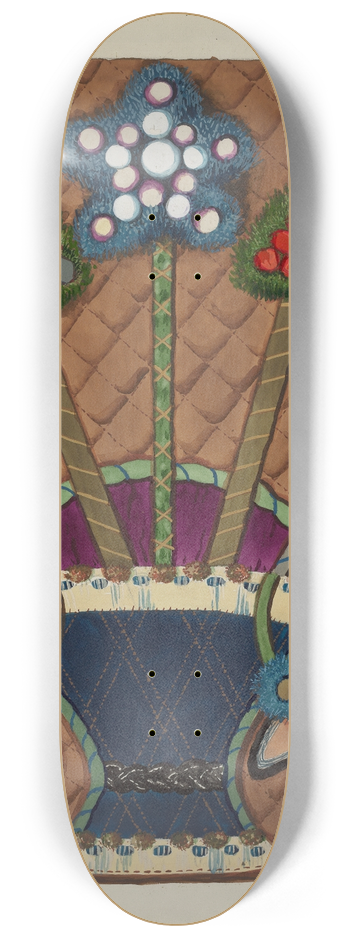Ruth M. Barnes - Coverlet (Applique) Quilt 8.25 inch art skate deck