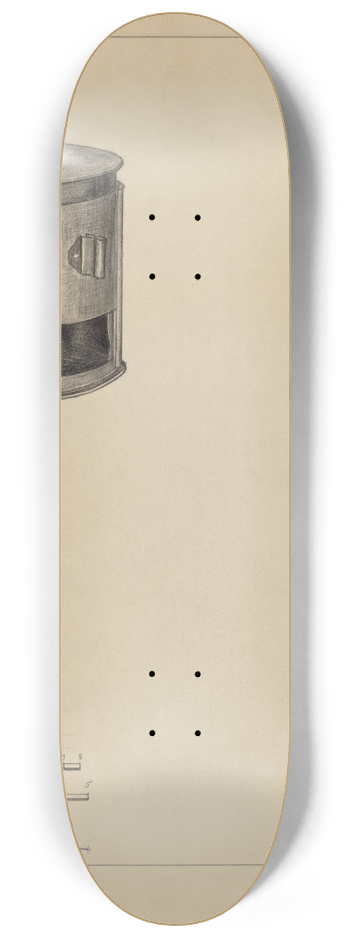 Salvatore Borrazzo - Fireplace Coffee Roaster 8.25 inch art skate deck