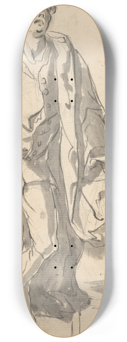 John Eckstein - Design for Funerary Monument 8.25 inch art skate deck