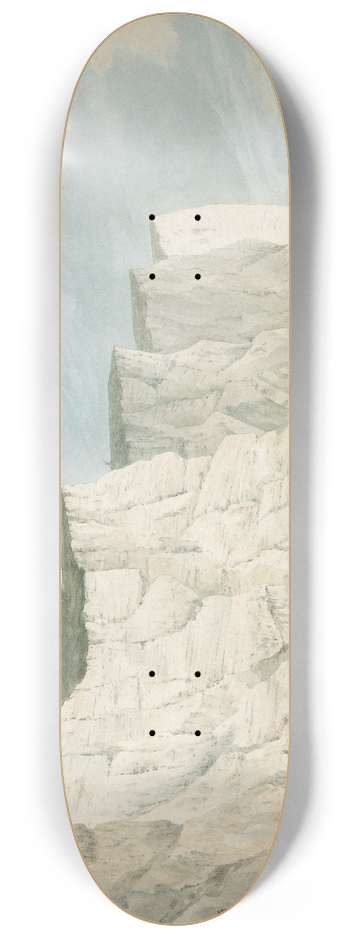 Samuel Atkins - The Fleet Off the Coast, Beachy Head 8.25 inch art skate deck