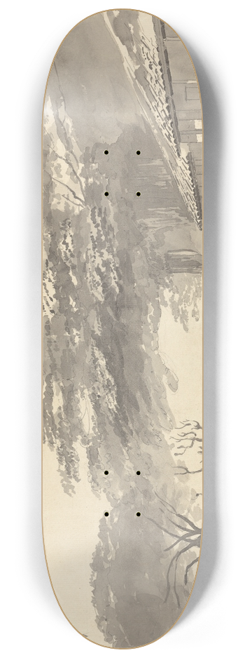 Samuel Davis - Sepoys resting under trees 8.25 inch art skate deck