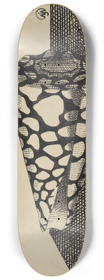 Samuel Jessurun de Mesquita - Schelp, naar links 8.25 inch art skate deck