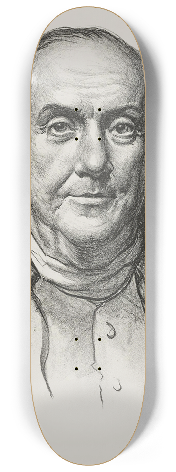 Samuel Johnson Woolf - Benjamin Franklin 8.25 inch art skate deck