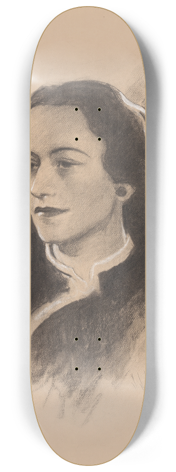 Samuel Johnson Woolf - Wallis Warfield Simpson 8.25 inch art skate deck