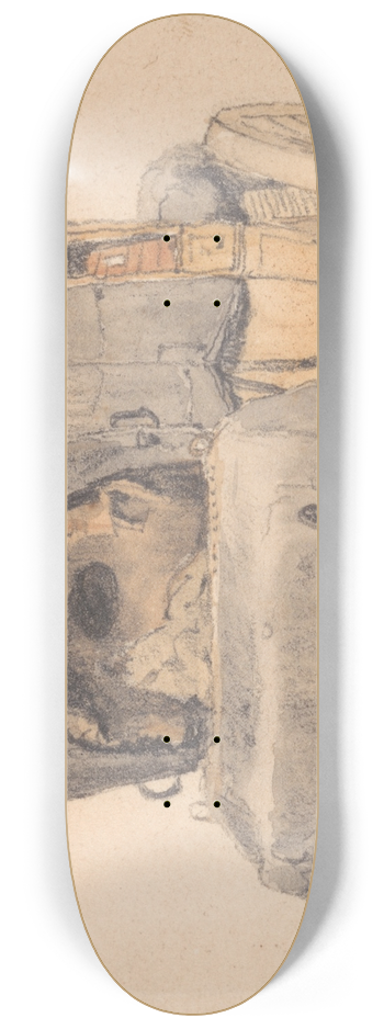 Samuel Prout - A Diligence, Front View 8.25 inch art skate deck