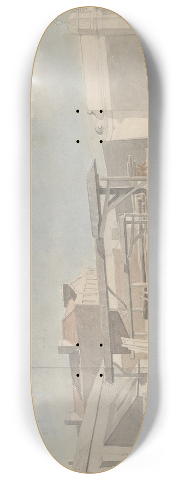 Samuel Scott - Westminster Bridge, the Surrey Side 8.25 inch art skate deck