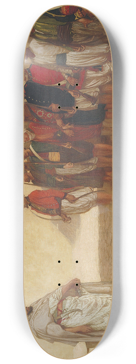 John Evan Hodgson - Army Reorganisation In Morocco 8.25 inch art skate deck