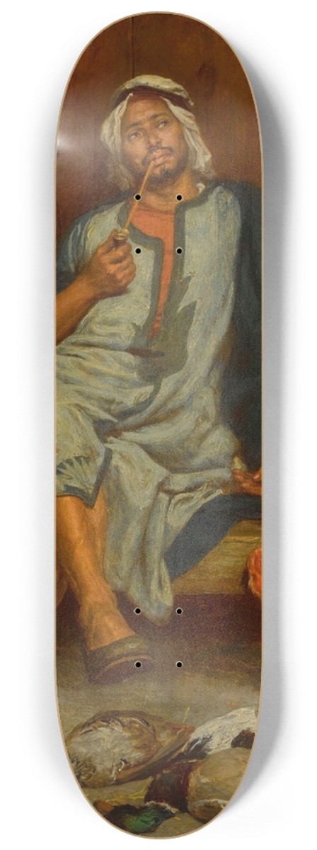 John Evan Hodgson - A Tunisian Bird Seller 8.25 inch art skate deck