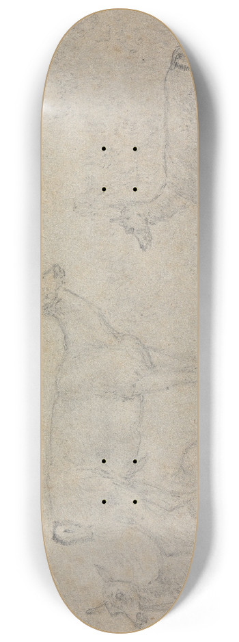 Sawrey Gilpin - A Buck and Two Deer 8.25 inch art skate deck