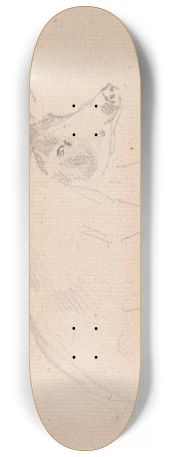 Sawrey Gilpin - Study of a pig 8.25 inch art skate deck