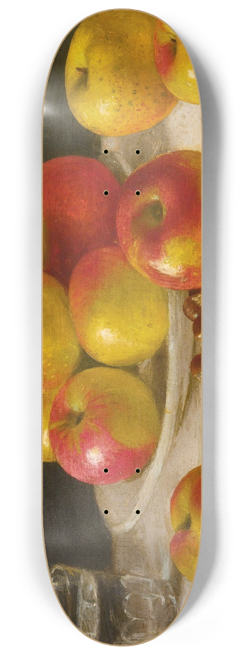 John F. Francis - Apples On A Table 8.25 inch art skate deck