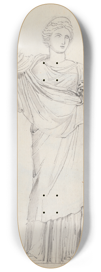 John Flaxman - Ceres, Palazzo Barberini, Rome 8.25 inch art skate deck