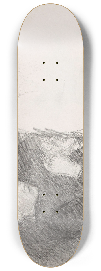 Signe Scheel - Kvinneportrett; fragment 8.25 inch art skate deck