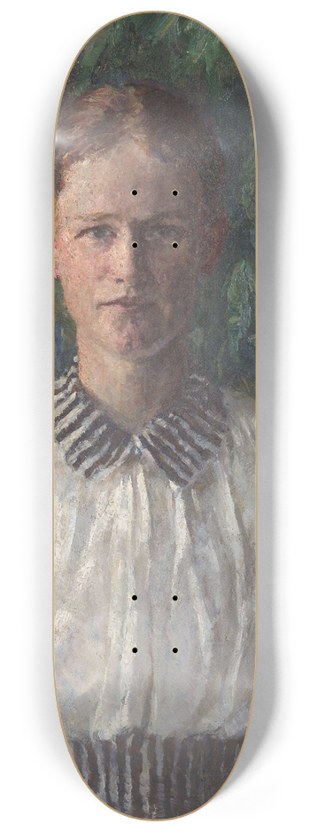 Signe Scheel - Portrait of the Painter Helga Ring 8.25 inch art skate deck
