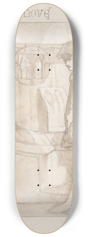 Simeon Solomon - Love 8.25 inch art skate deck